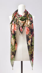 Seidentuch | Seidenschal "English Roses"