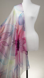 Seidentuch | Seidenschal "Flower Shadows"