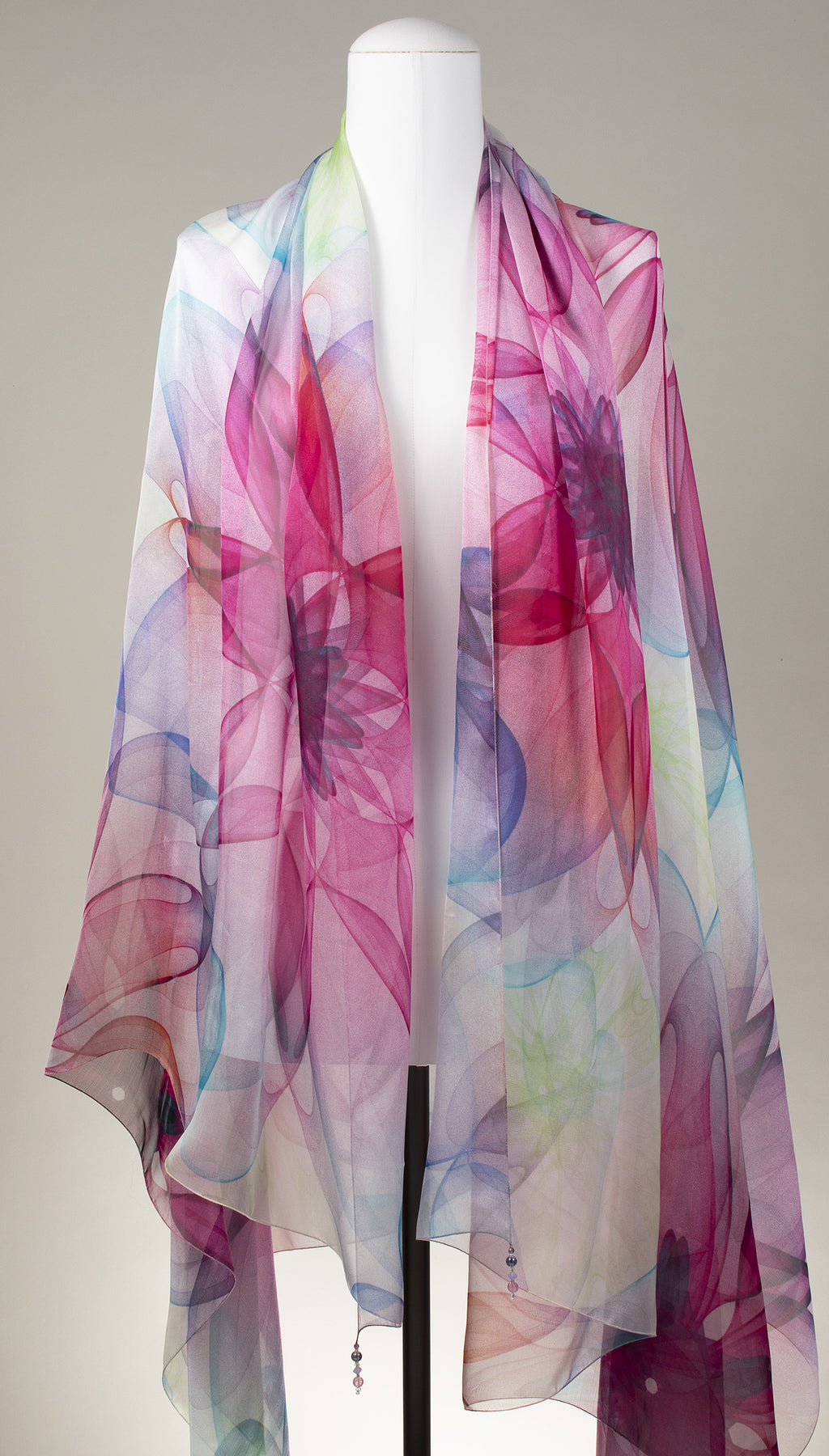 Seidentuch | Seidenschal "Flower Shadows"