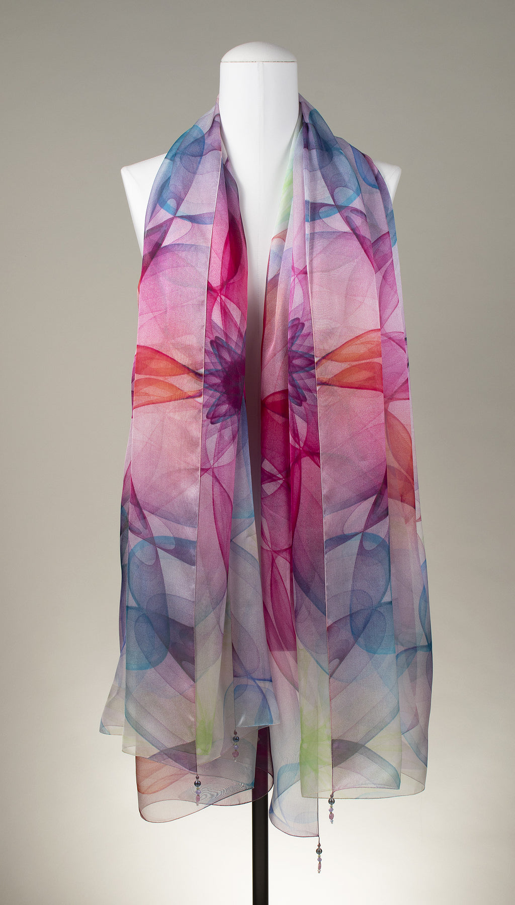 Seidentuch | Seidenschal "Flower Shadows"