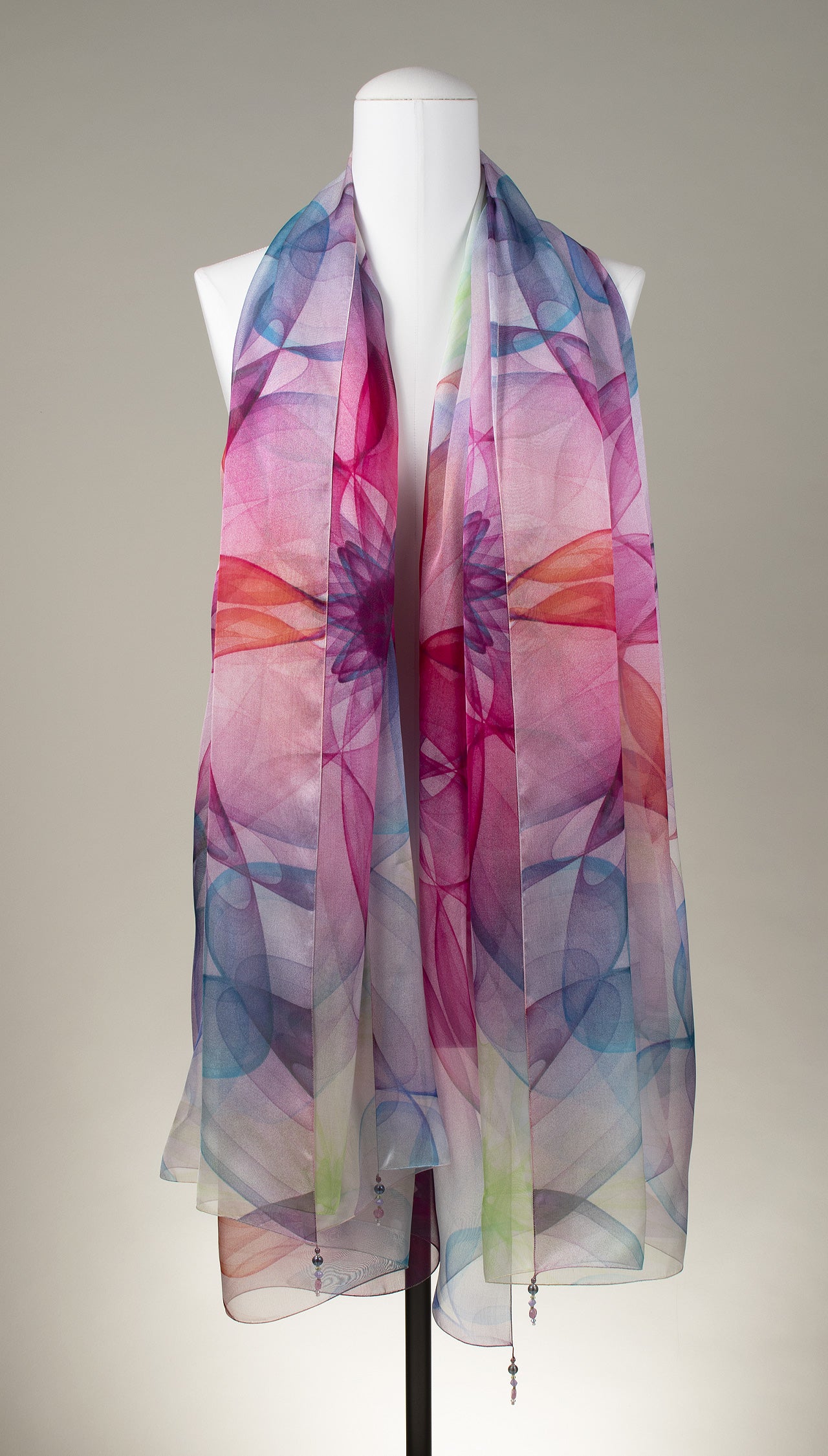 Seidentuch | Seidenschal "Flower Shadows"