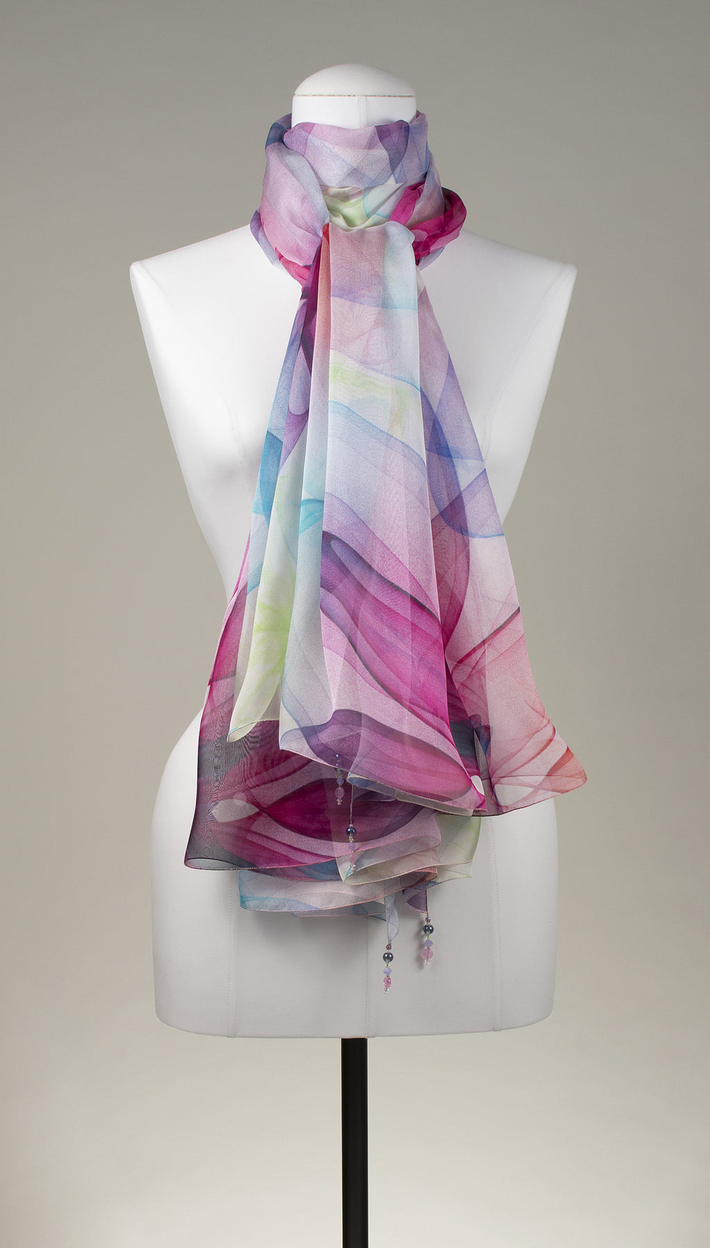 Seidentuch | Seidenschal "Flower Shadows"