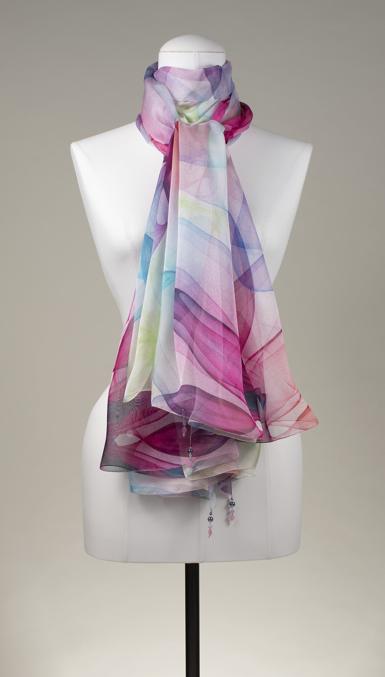 Seidentuch | Seidenschal "Flower Shadows"