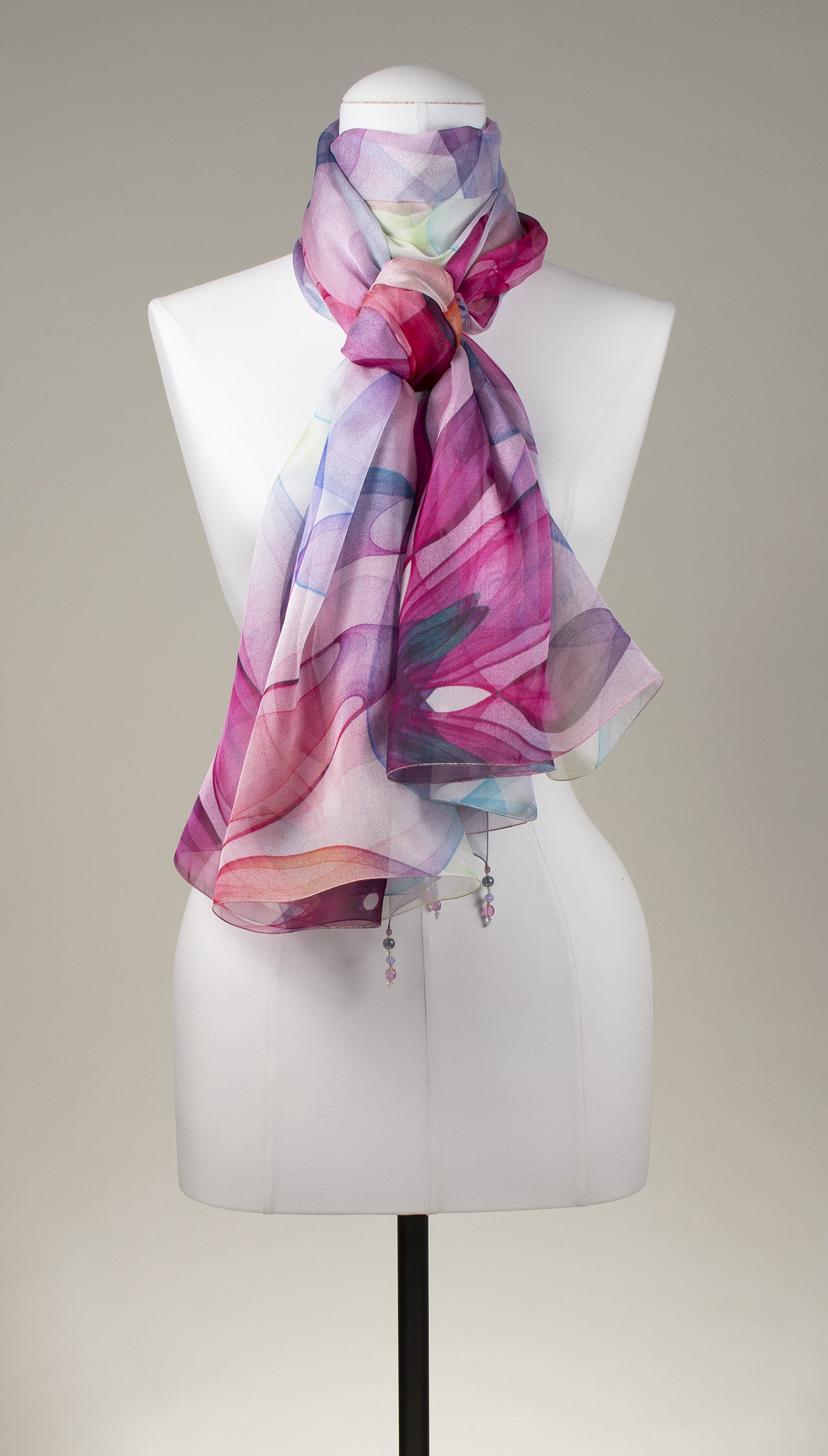 Seidentuch | Seidenschal "Flower Shadows"