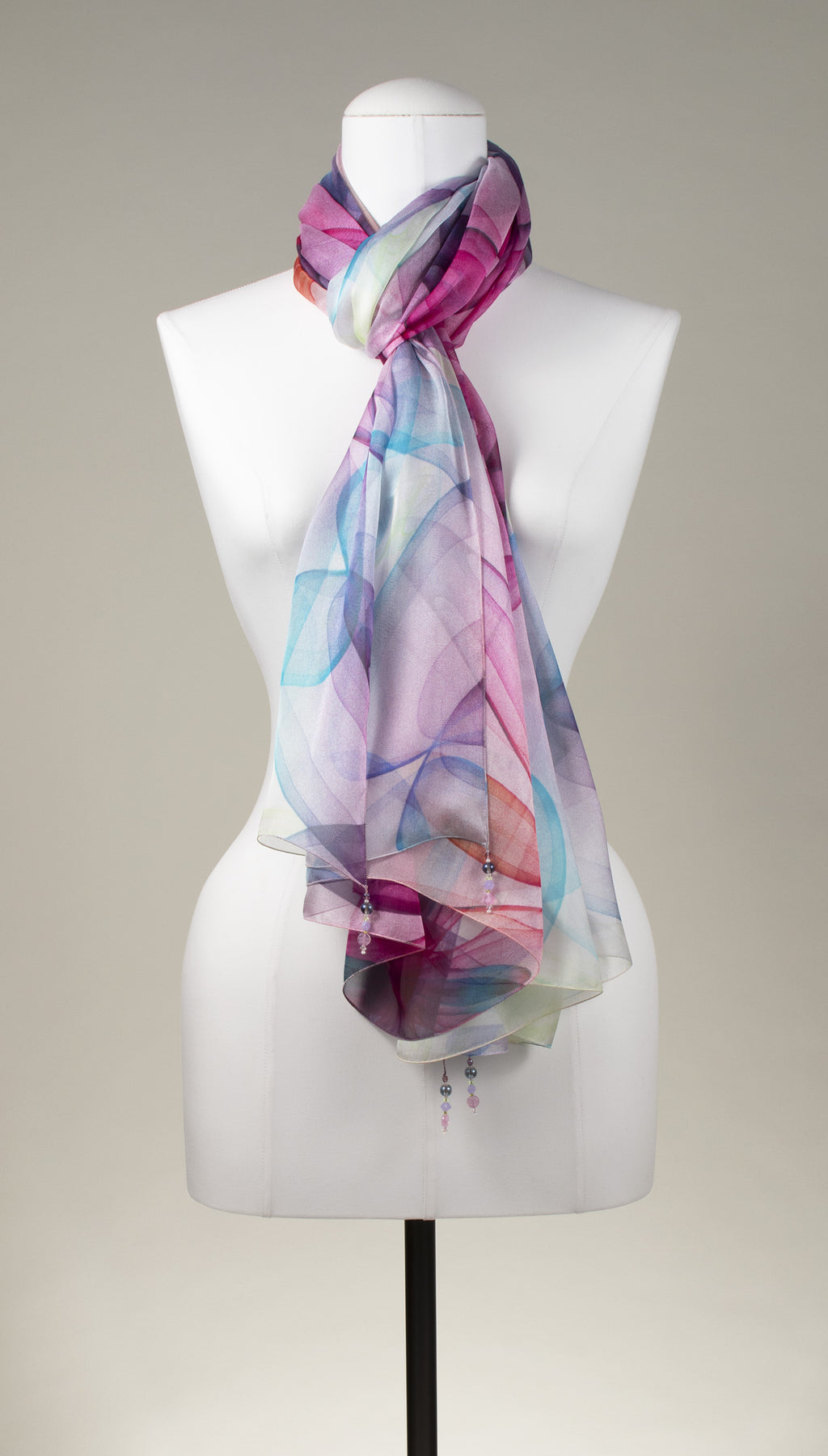 Seidentuch | Seidenschal "Flower Shadows"