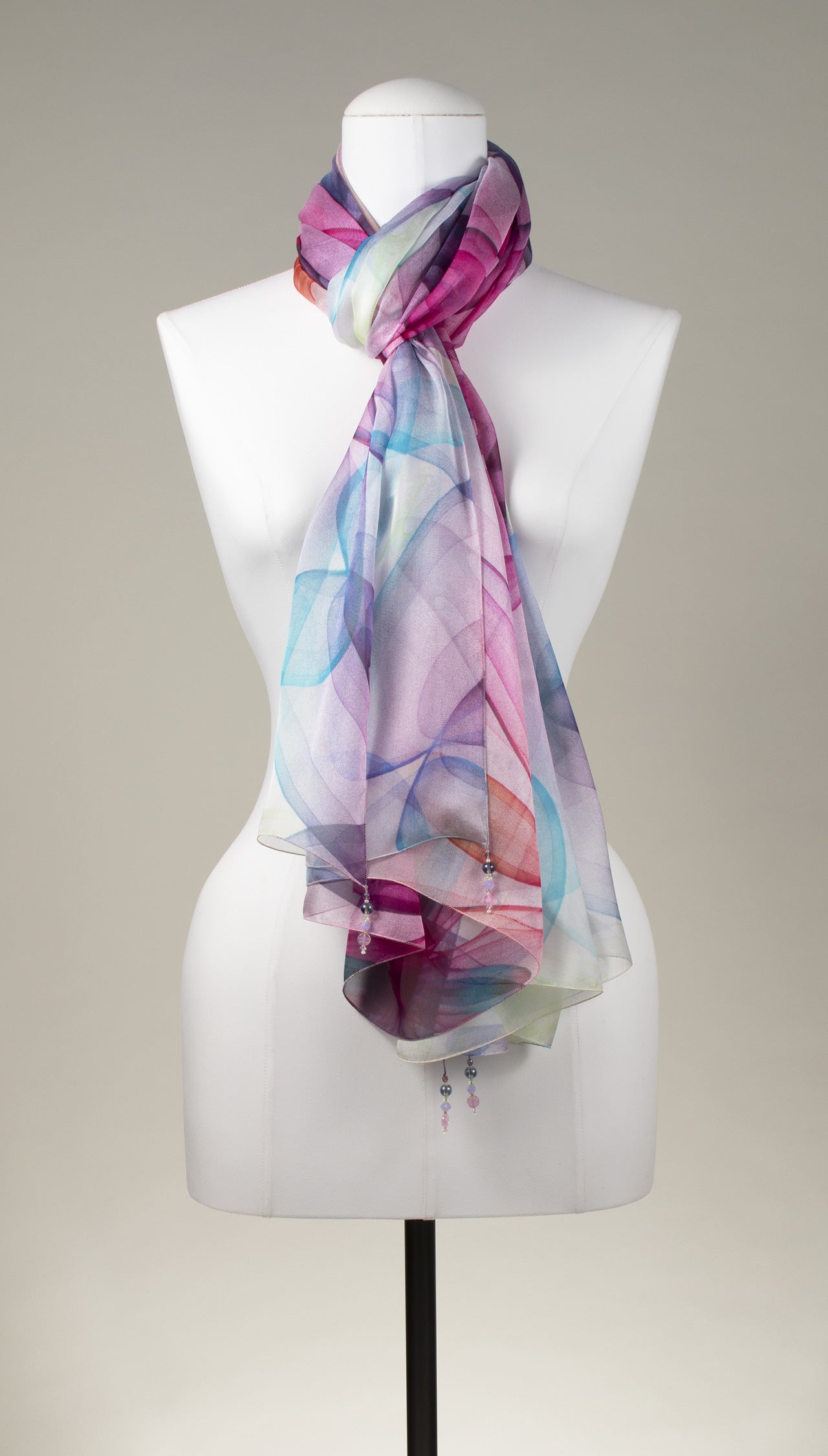 Seidentuch | Seidenschal "Flower Shadows"