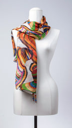 Seidentuch | Seidenschal "Funny Sombreros"