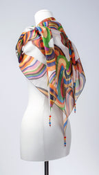 Seidentuch | Seidenschal "Funny Sombreros"