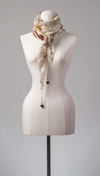 Seidentuch | Seidenschal "La Moda e Amore Ivory"