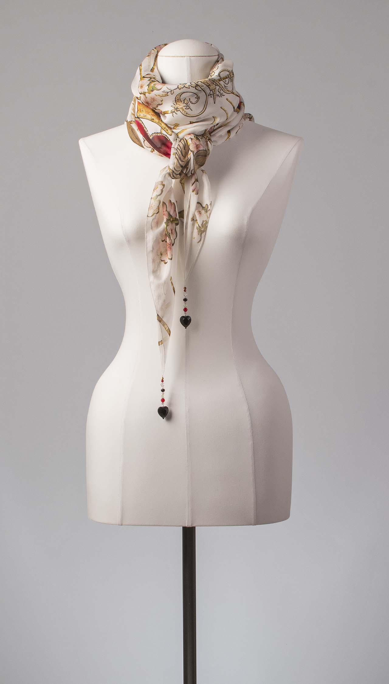 Seidentuch | Seidenschal "La Moda e Amore Ivory"