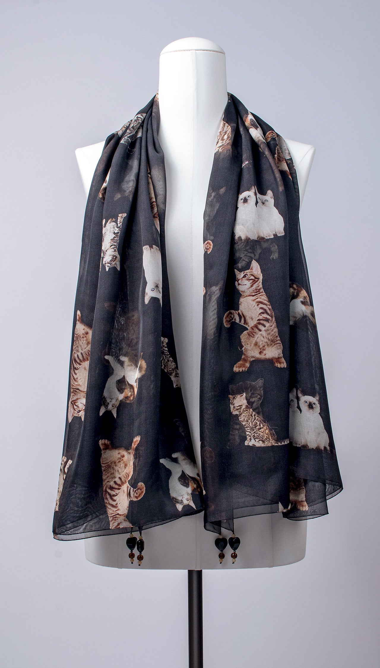 Seidentuch | Seidenschal "Lovely Cats"