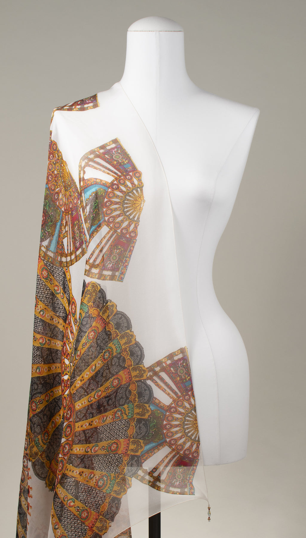 Seidentuch | Seidenschal "Magic Fans"