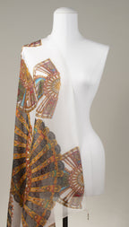 Seidentuch | Seidenschal "Magic Fans"