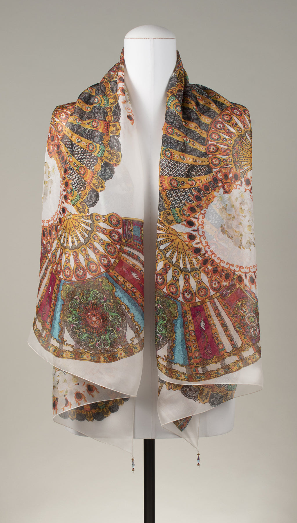 Seidentuch | Seidenschal "Magic Fans"