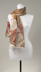 Seidentuch | Seidenschal "Magic Fans"