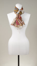 Seidentuch | Seidenschal "Magic Fans"