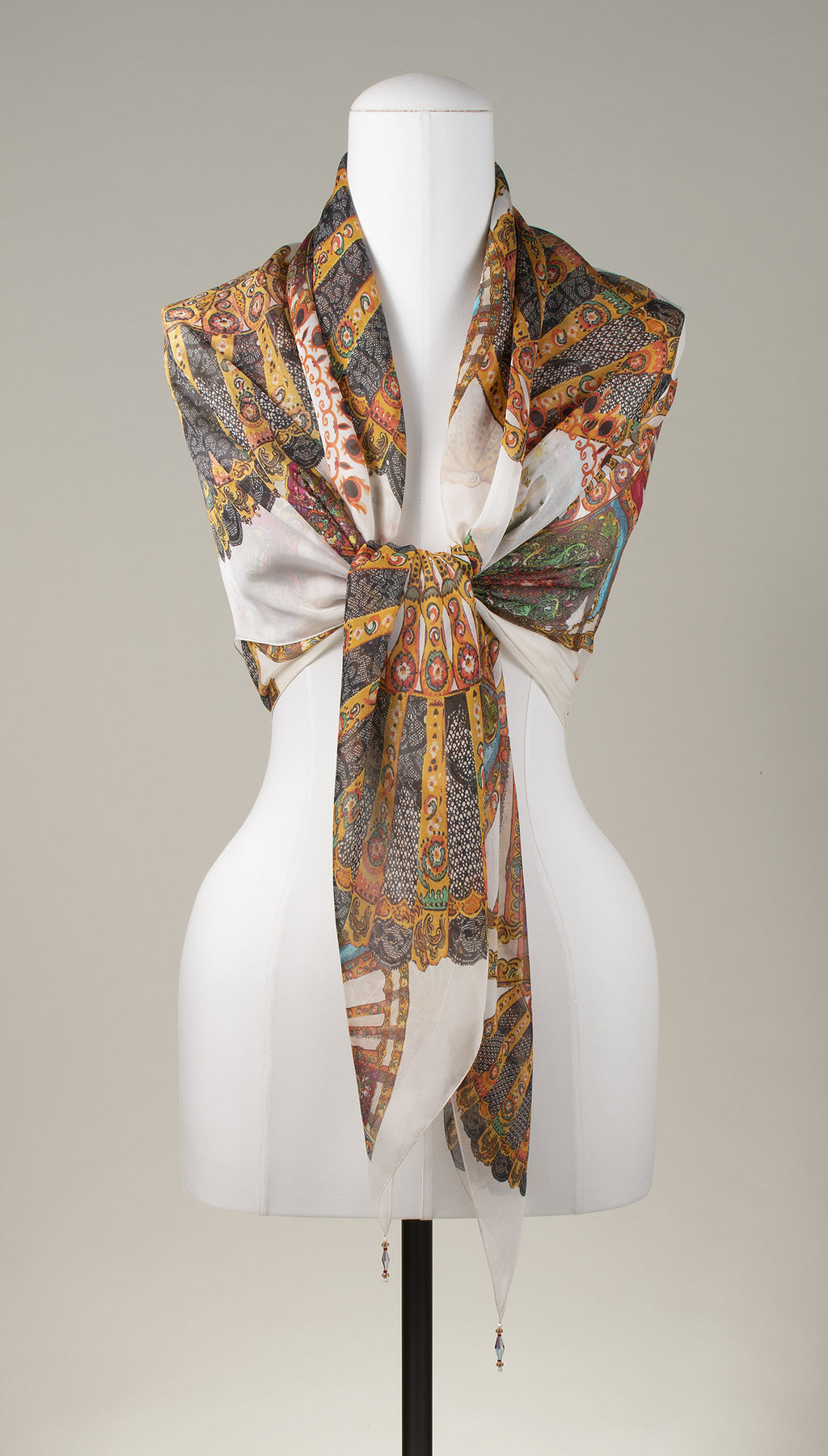 Seidentuch | Seidenschal "Magic Fans"