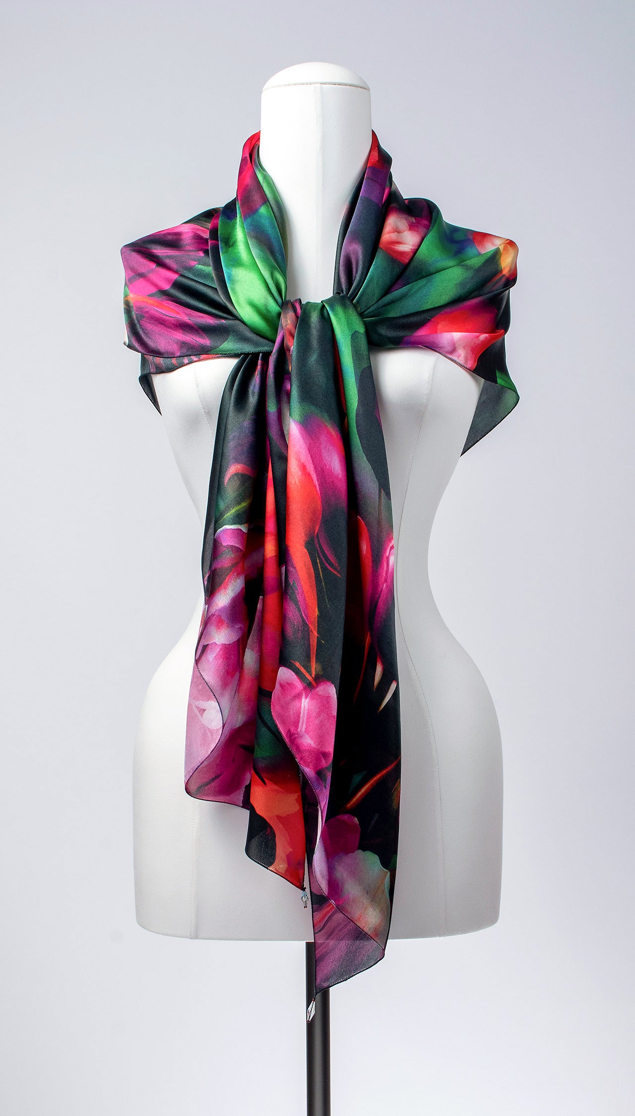 Seidentuch | Seidenschal "Magic Tulips"