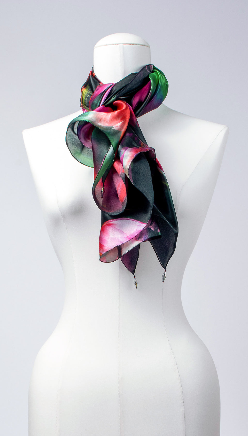 Seidentuch | Seidenschal "Magic Tulips"