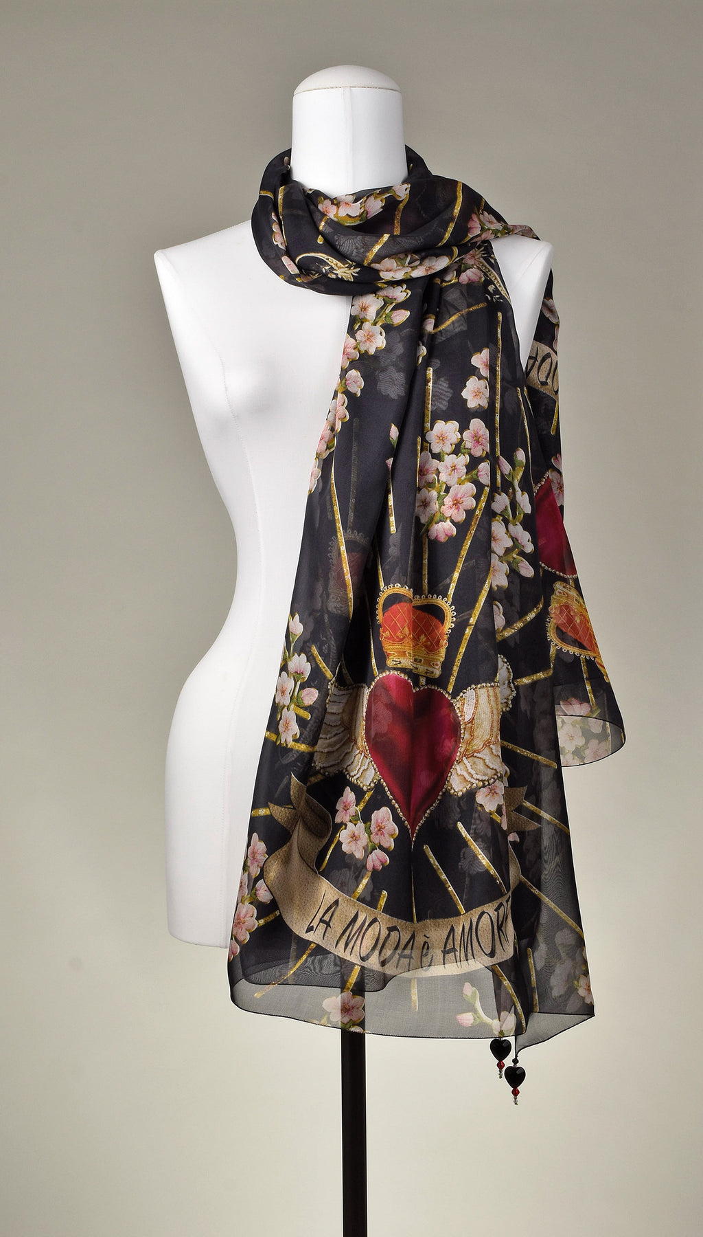 Seidentuch | Seidenschal "La Moda e Amore"