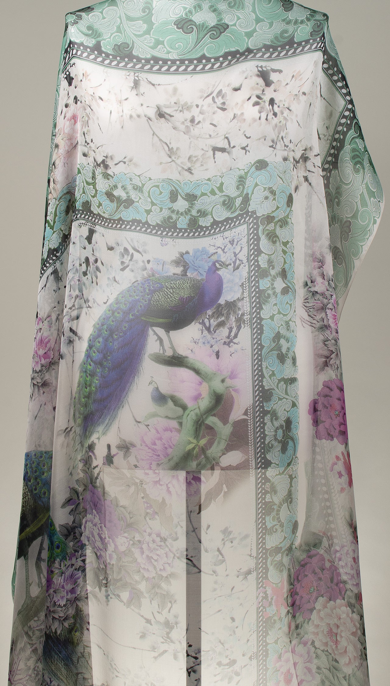 Seidentuch | Seidenschal "Peacock"