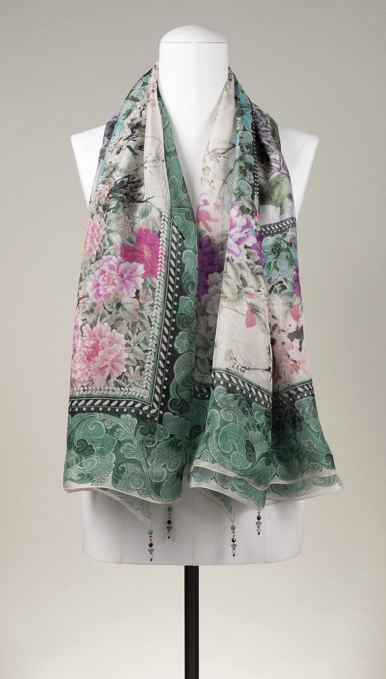 Seidentuch | Seidenschal "Peacock"