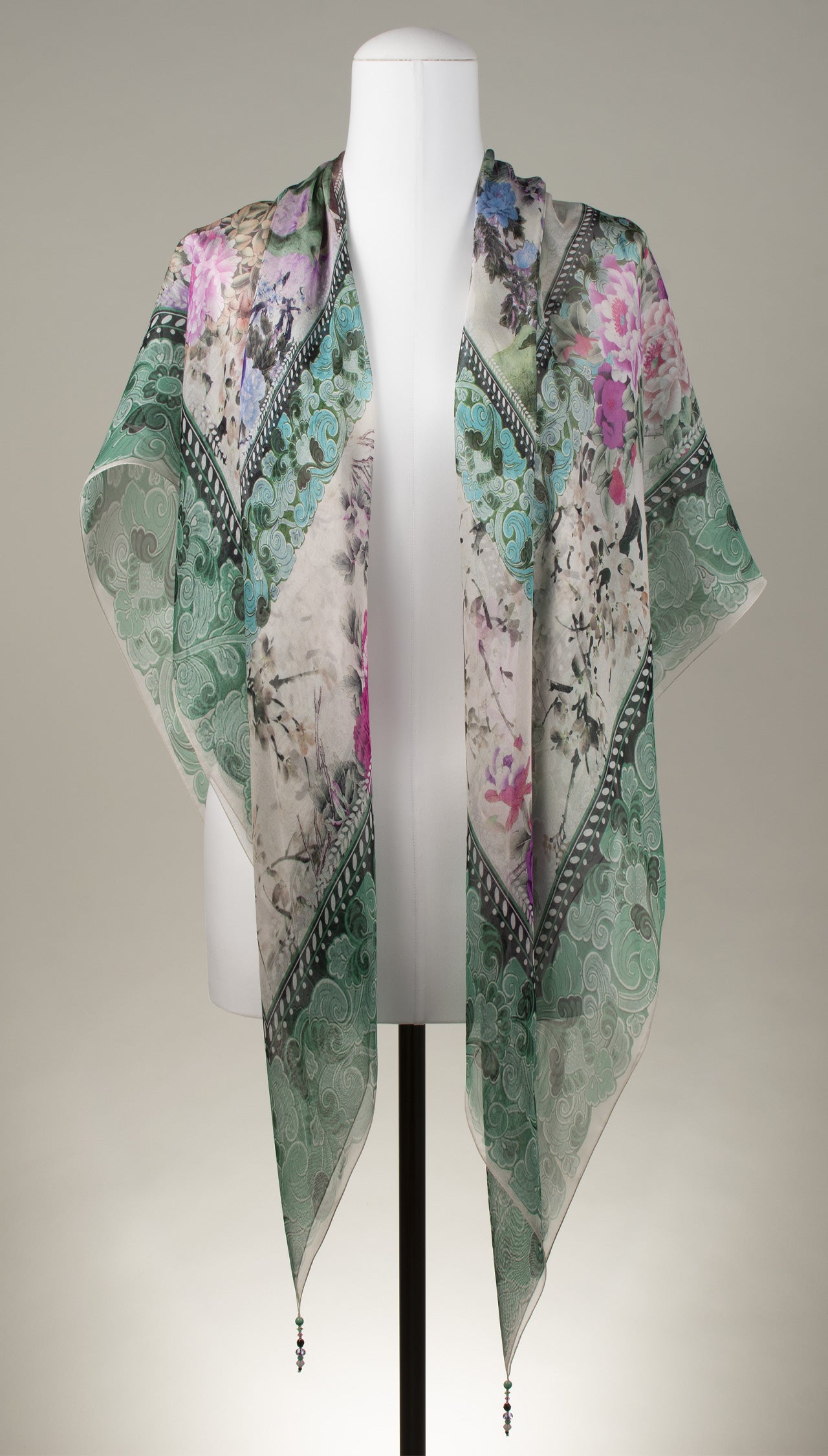 Seidentuch | Seidenschal "Peacock"