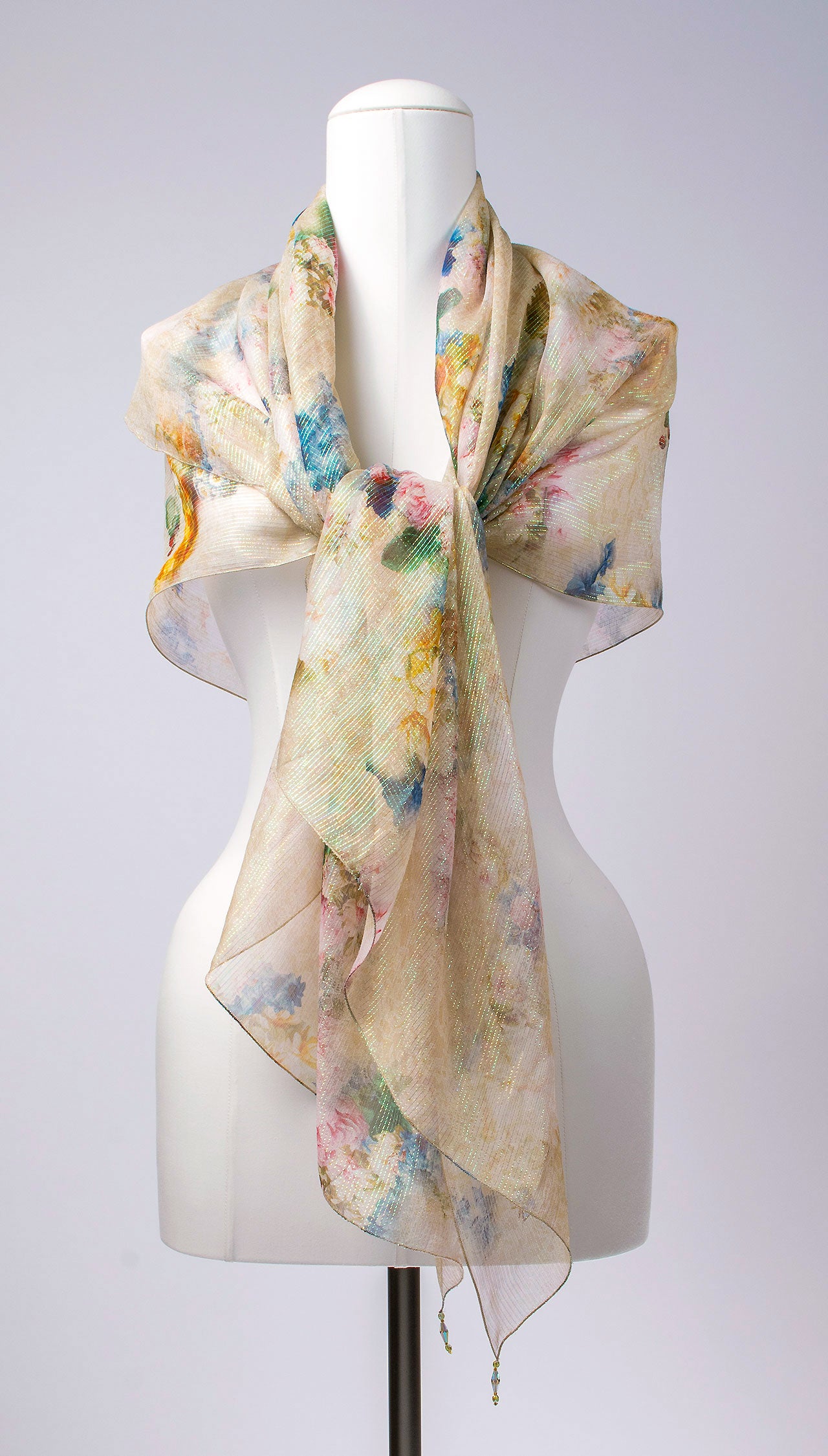 Seidentuch | Seidenschal "Tender Blossoms"