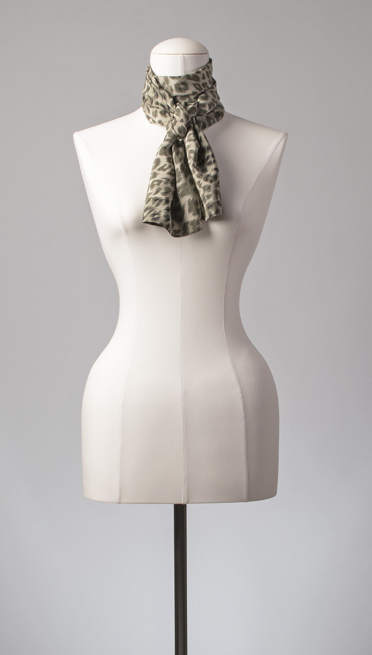 Seidenschal | Damenschal "Leo Khaki"